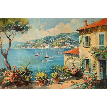 Canvas of Houses by the Sea